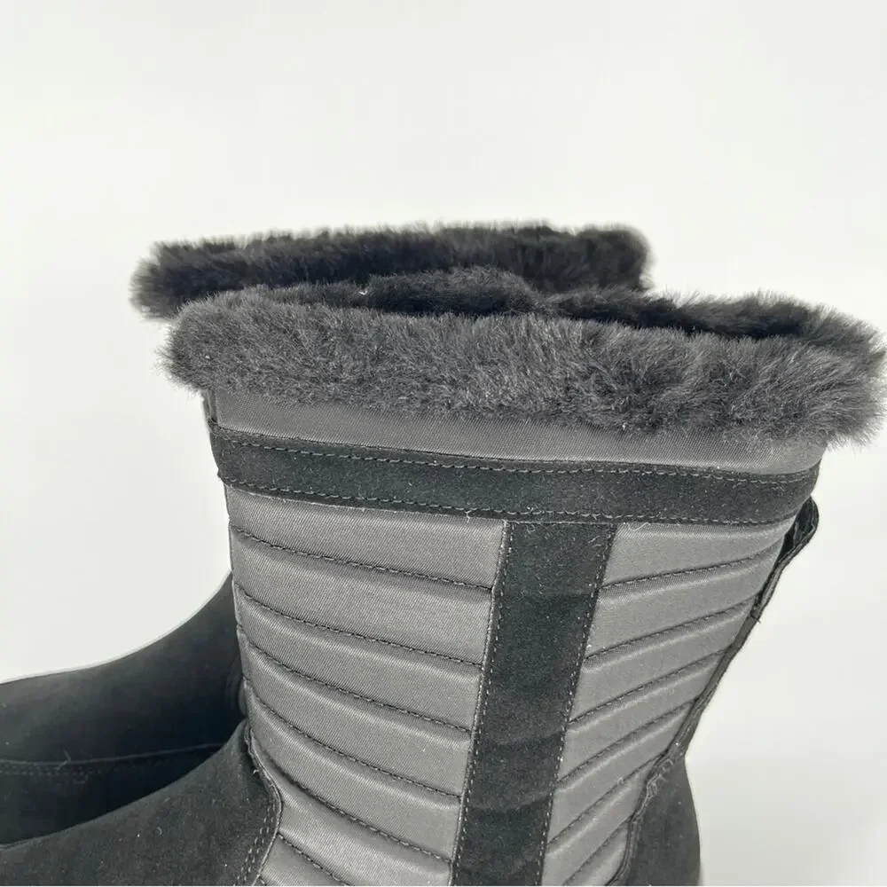 Easy Street Frazer Winter Boots Faux Fur Waterproof Black - Size 6W
